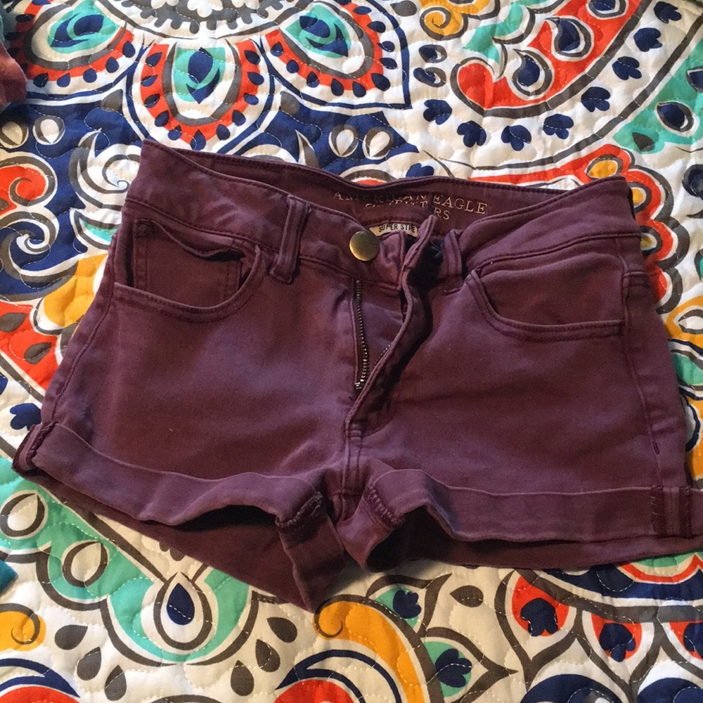 maroon shorts